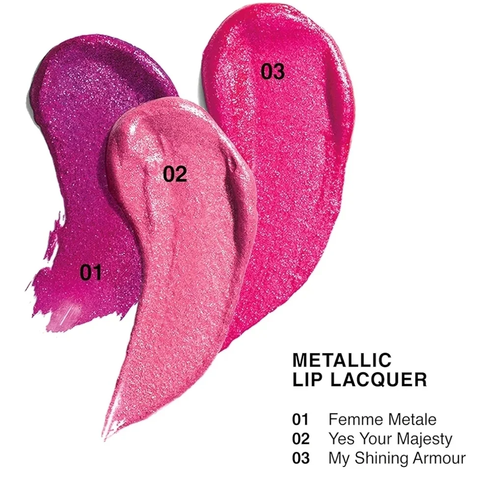 Juicy Couture Metallic Lip Lacquer - Femme Metalle 01 Pink - NIB